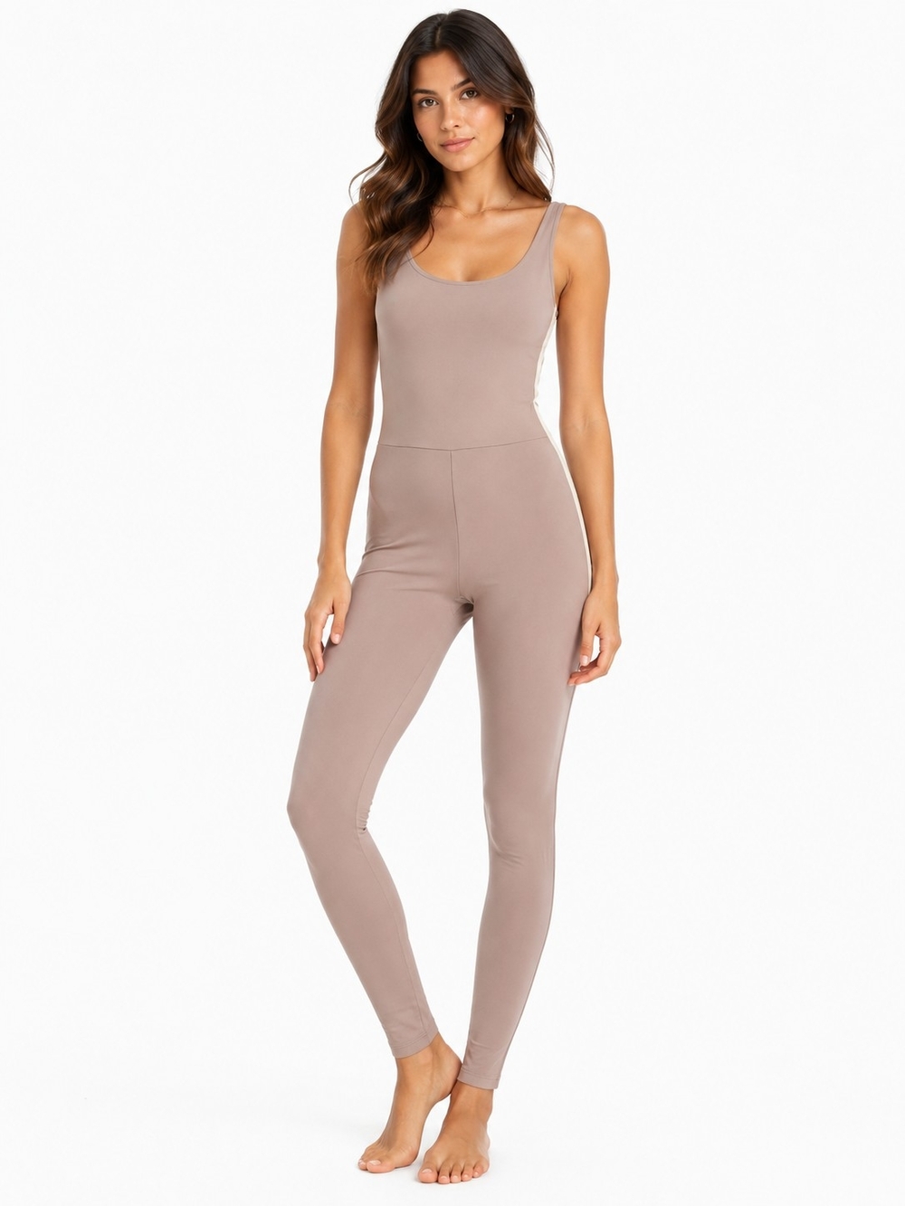 Leonisa Jumpsuit | L | Taupe